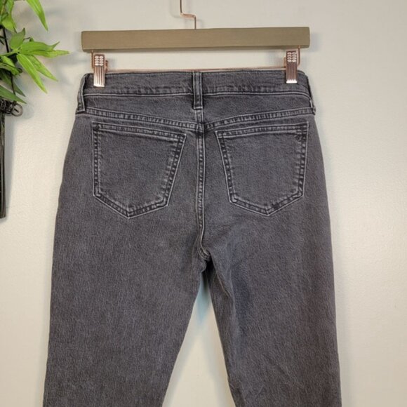 Madewell Straight Leg Maternity Jeans Perfect Vintage Side Panel Black Size 25 - Picture 10 of 13